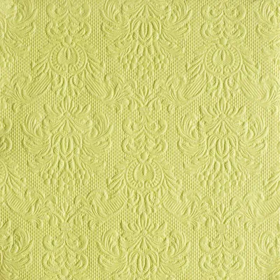 Produktbild von 15 Servietten Elegance geprägt 33x33cm hochwertig Blüte Ornament edel elegant, Farbe:light green
