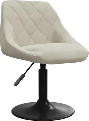 Image de vidaXL Tabouret de bar velours crème