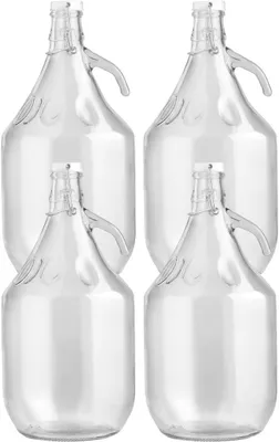 Produktbild von lilawelt24 4x 5L Glasballon Gallone mit Bügelverschluss und Henkel