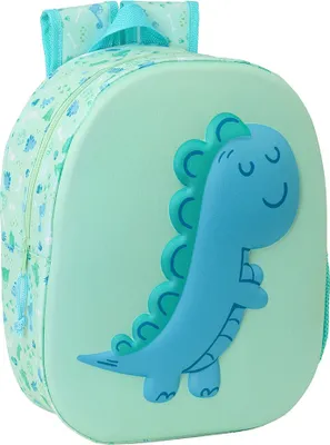 Image de Safta Dino Sac à dos 3d à roulettes Vert Vert One Size