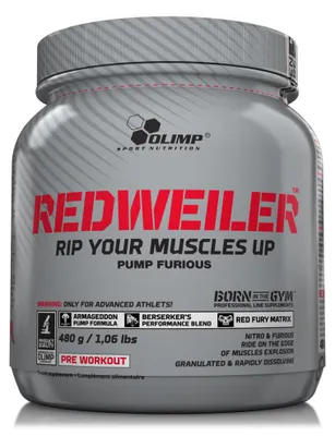 Image de PreWorkout - Olimp Sport Nutrition - REDWEILER (480g) - Saveur Orange