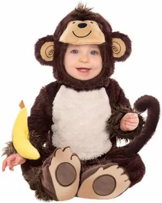 Immagine prodotto di Costume da scimmia soffice per bambino