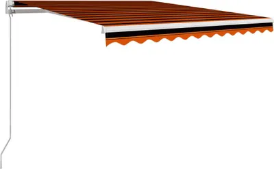 Obrázok produktu pre vidaXL ručne ovládaná markíza 350 x 250 cm oranžová a hnedá