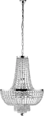 Immagine prodotto di Mozart Lampadario in ferro e ottone cromato con strass 8 luci 134 Ø50 BL189-8-CR