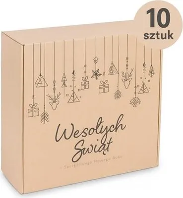 Zdjęcie produktu dla Karton Wykrojnikowy z Motywem Świątecznym 300x300x110mm 10 sztuk