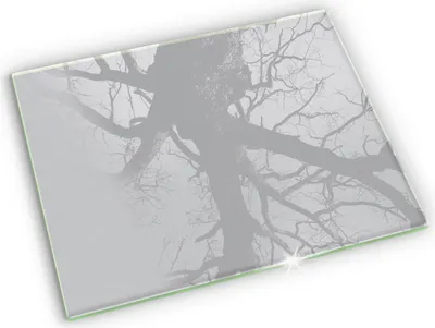 Produktbild von Glas Grabkerzen Untersetzer Motiv Gummifüße - 52x40 cm - Graue Farbe
