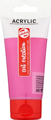 Zdjęcie produktu dla TALENS Art Creation - Farba akrylowa TAC 567 Permanent Red Violet Tubka 75ml | Tubka A 75 mililitrów