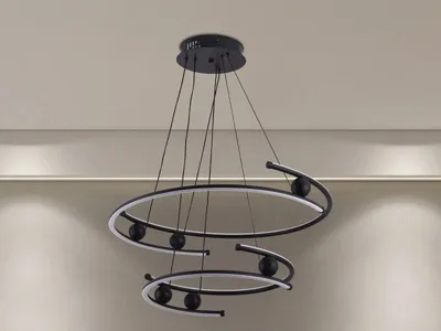 Image de Suspension LED avec télécommande, 80W - J4346/B