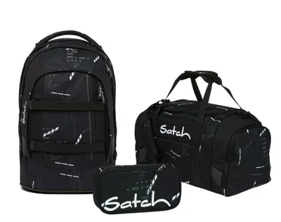 Produktbild von Satch Schulrucksack-Set PACK Ninja Matrix, Mäppchen + Sporttasche