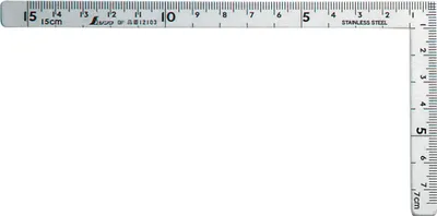 Produktbild von Shinwa 12506 Zimmermannswinkel 150x75mm - by FAMEX - Winkelmesser Messwinkel Schreinerwinkel (12103)