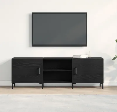 Produktbild von Möbel TV-Schrank Schwarz Eiche 150x30x50 cm Holzwerkstoff - TV-Schränke 862962