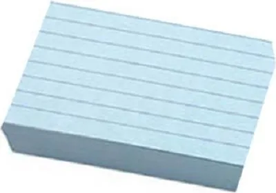 Produktbild von Karteikarten DIN A5 blau liniert, 100 St.