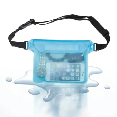 Produktbild von Techsuit - Wasserdichtes Etui / Bauchtasche - Blau KP27255