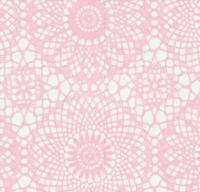 Produktbild von Klebefolie Möbelfolie selbstklebend rosa Spitzen Design 0,45 m x 15 m