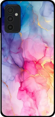 Produktbild von Smartphonica Handytasche geeignet für Samsung Galaxy M52 5G mit Marmordruck - TPU zurück Abdeckung Fall Marmor Design - Regenbogen