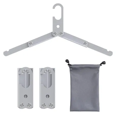 Produktbild von Faltbare Kleiderbügel aus Aluminium – Set mit 3 Stück