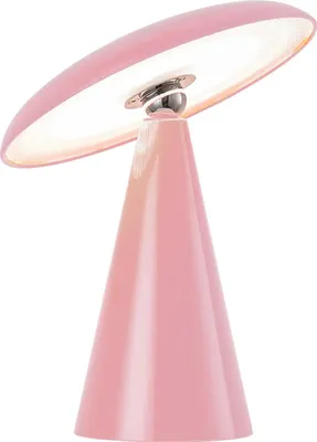 Image de Leitmotiv - Lampe de table Phoebe Led - Rose clair - Ø23cm Lampe de table - Lampe de chevet, salon, chambre à coucher