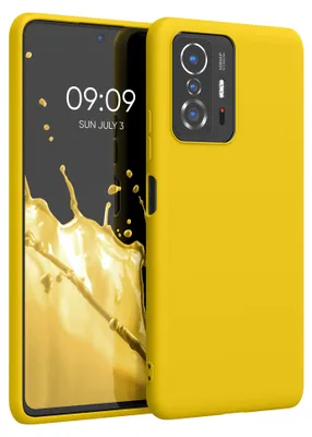 Produktbild von kwmobile Handyhülle für Xiaomi 11T / 11T Pro Hülle - TPU Case - Kabelloses Laden - Schutzhülle Cover in Strahlend Gelb