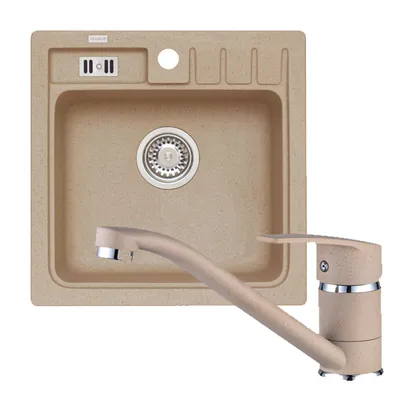 Produktbild von Alveus Sets - Spüle-Set Niagara 20 und Armatur Nina, beige SETA091
