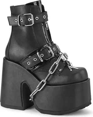 Produktbild von CAMEL-205 Damen Booties von DemoniaCult, Schwarz  , EU 41, US 11