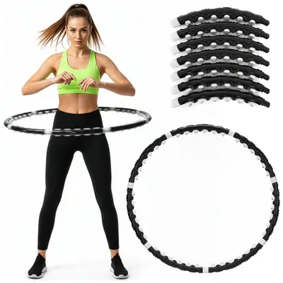 Image de Cerceau ACTIGET 92 cm – avec picots de massage, pliable, noir