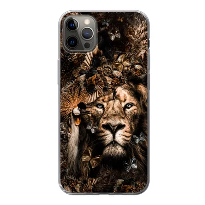 Produktbild von MuchoWow® Handyhülle Schutzhülle Hülle für iPhone 13 Pro Max Tiere - Collage - Schmetterling Silikon Softcase Handy Hülle - Mobiltelefon