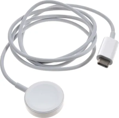 Produktbild von Apple Watch magnetisches Schnellladegerät auf USB‑C Kabel (1 m), Drinnen, USB, Kabelloses Aufladen, 1 m, Weiß