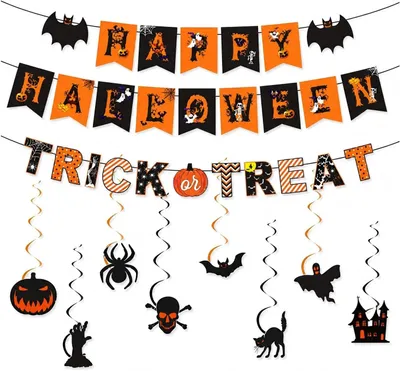 Immagine prodotto di Decorazioni per Halloween, set da 35 pezzi, riutilizzabili, articoli per feste a tema