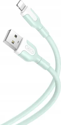 Obrázek produktu pro Odolný nabíjecí kabel XO NB212 USB-C (1,0 m, 2,1 A, zelený)