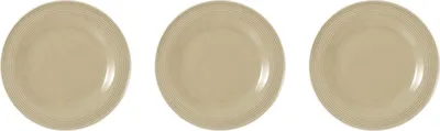 Produktbild von 3 x Frühstücksteller rund 23 cm - Seltmann Weiden Beat Sandbeige
