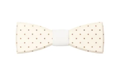 Immagine prodotto di Papillon in legno da uomo BeWooden Illa bianco