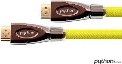 Image de Python GC-M0029 Python HDMI« 2.0 Kabel 4K2K Nylongeflecht gelb 3m