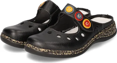 Produktbild von Rieker Damen Clogs 46381-00 schwarz Gr. 39