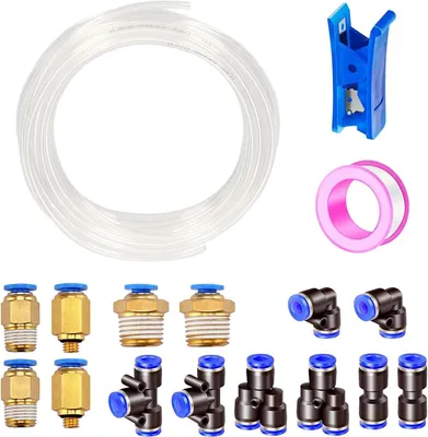 Imagen del producto de Manguera neumática, de poliuretano, 15 metros de longitud, 4 mm de diámetro exterior, para compresores de aire