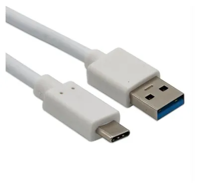 Productafbeelding van Helos USB Type-C naar USB 3.1 oplaad- en datakabel, 1 meter, wit