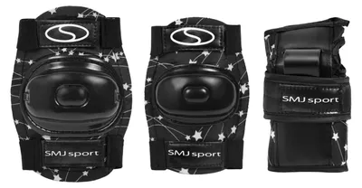 Produktbild von SMJ Sport - Kinder Eislaufen Pads Set PP6537 (Einheitsgröße) (Schwarz)