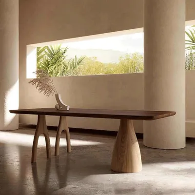Produktbild von 360Home Massiv Holz Esstisch Langer Tisch 1.8m