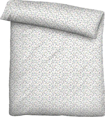 Produktbild von Traumhaft schlafen - Castell - Markenbettwäsche Baumwoll Renforce Bettwäsche 0040791 TUPFER color: weiss, size: 1x 155x220 cm + 1x 80x80 cm