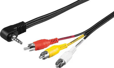 Produktbild von Wentronic 33756, 1,5m, 3.5mm, 3 x RCA