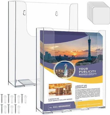 Zdjęcie produktu dla Stojak ścienny A4 na broszury i dokumenty