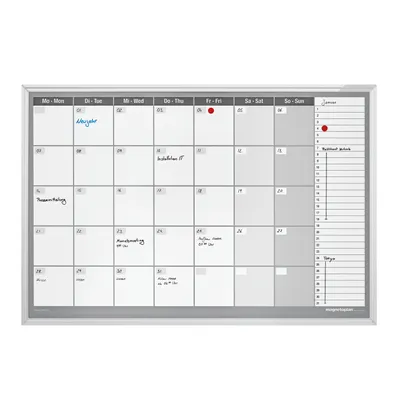Produktbild von Magnetoplan Monatsplaner Horizontal 92x62,5cm 7 Tage Magnethaftend - Weiß