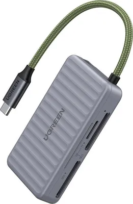 Produktbild von Ugreen Cm868 Usb-C Kartenleser, 2Xsd 1Xtf 170Mb/S (Grau)