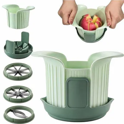 Produktbild von Robuster Apfelschneider – Obstschneider aus Edelstahl mit 8 Messern