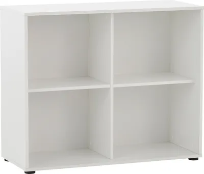 Produktbild von Büro Aktenregal BRAGA-80 in weiß, B/H/T: ca. 100,1/83,6/41 cm