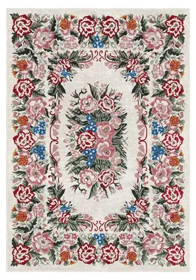 Image de Tapis Moquette en polyester blanc 100 x 150 cm antidérapant poils 5 mm