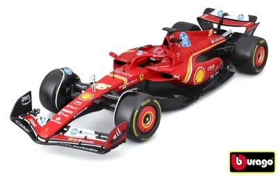 Zdjęcie produktu dla BBURAGO Ferrari SF-24 #16 (Leclerc), Model samochodu sportowego, Wstępnie zmontowany, 1:18, Ferrari SF-24, Każda płeć, Metal, Plastik
