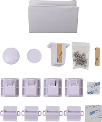 Image de 4 pcs magnétique enfants cupboard armoire tiroirs sécurité casiers
