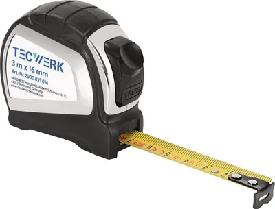 Image de Mètre ruban de poche, longueur 3 m, largeur 16 mm, mm/cm, EG II 2K Automatic