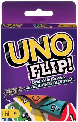 Produktbild von Für Kinder und Familie geeignete Kartenspiele UNO-FLIP(bunte Karte)