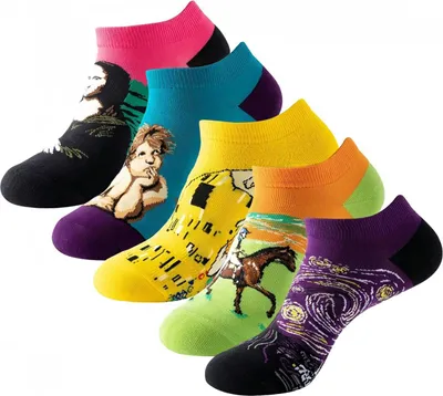 Image de ASKSA 5 paires Chaussettes de Baskets Amusantes Femmes Hommes 36-44 Coton Coloré Chaussettes Courtes Lacets Excentriques Drôles,Violet